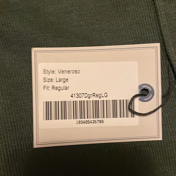 NWT long sleeve green Untuckit shirt sz large - Picture 4 of 4